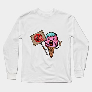 Ice Cream, No Licking Long Sleeve T-Shirt